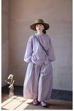 Quintessa Silk Purple Mist Cheongsam Shirt