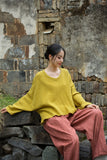Sonnet Cotton Hand-Stitched Zen Cheongsam T-Shirt