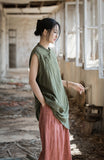 Zenaida Tie-Dye Ramie Cheongsam Top