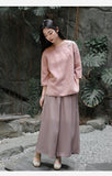 Nova Linen Embroidered Cheongsam Top
