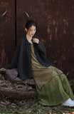 Antique Green Cotton Cheongsam Coat