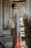 Ulrika Ramie Cotton Hand-Dyed Cheongsam Dress