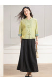 Kendra Loose-Fit Polyester Cheongsam Top