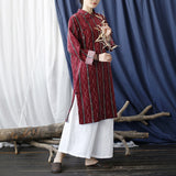 Francesca Corduroy Floral Cheongsam Dress