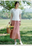 Lena Linen Embroidered Vintage Cheongsam Top