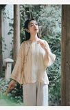 Theodora Ramie Tencel Vintage Cheongsam Top