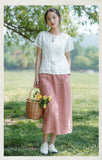 Lena Linen Embroidered Vintage Cheongsam Top