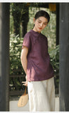 Regulus Hemp Slim-Fit Chinese Cheongsam Top
