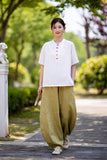 Equinox Linen Lyocell Cheongsam Top
