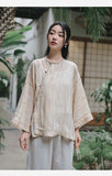 Theodora Ramie Tencel Vintage Cheongsam Top