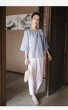 Jade Linen Vintage Cheongsam Top
