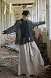 Adriana Tencel Loose Cheongsam Top