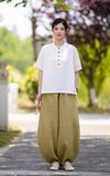 Equinox Linen Lyocell Cheongsam Top