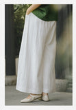 Xanthe Wide-Leg Tencel Linen Cheongsam Pants