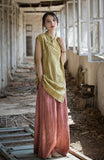 Zenaida Tie-Dye Ramie Cheongsam Top