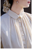 Georgina Cotton Ivory Cheongsam Top