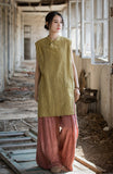 Zenaida Tie-Dye Ramie Cheongsam Top