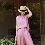Nina Pink Jacquard Cheongsam Top