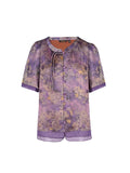 Atelier Floral Rayon Cheongsam Top