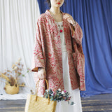 Topaz Floral Cotton Outer Cheongsam Shawl