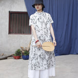 Glow Cotton Vintage Cheongsam Dress