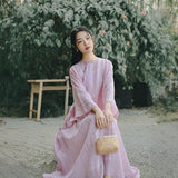 Theodora Ramie Tencel Vintage Cheongsam Top