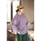 Johanna Lace Ramie Cheongsam Shirt