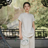 Regulus Hemp Slim-Fit Chinese Cheongsam Top