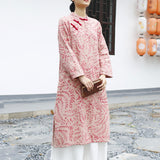 Ballad Floral Cotton Cheongsam Dress