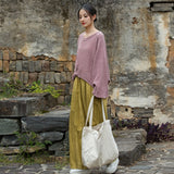 Sonnet Cotton Hand-Stitched Zen Cheongsam T-Shirt