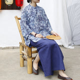 Harmony Floral Print Loose Cheongsam Top