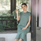 Ursula Tencel Linen Cheongsam Dress