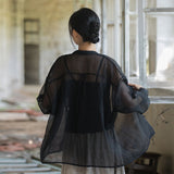 Adriana Tencel Loose Cheongsam Top