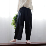 Brilliance Wide-Leg Ramie Cheongsam Pants