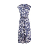 Throne Blue and White Pattern Cheongsam Dress