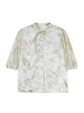Agate Loose Fit Patterned Cheongsam Top