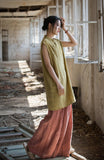 Zenaida Tie-Dye Ramie Cheongsam Top