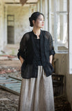 Adriana Tencel Loose Cheongsam Top