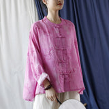 Primula Ramie Floral Cheongsam Top