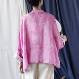 Primula Ramie Floral Cheongsam Top