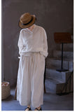 Adelaide Linen V-Neck Cheongsam Top