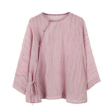 Theodora Ramie Tencel Vintage Cheongsam Top