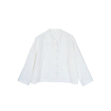 Adelaide Linen V-Neck Cheongsam Top