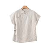 Regulus Hemp Slim-Fit Chinese Cheongsam Top