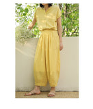 Poppy Lightweight Ramie Lantern Cheongsam Pants