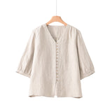 Bianca Han Linen Vintage Cheongsam Top