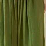 Marcella Hand-Painted Ramie Long Cheongsam Skirt