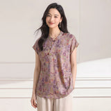 Gwendolyn Loose Floral Jacquard Cheongsam Top
