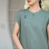 Ursula Tencel Linen Cheongsam Dress