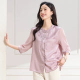 Aurelia Lace Mandarin Collar Cheongsam Top